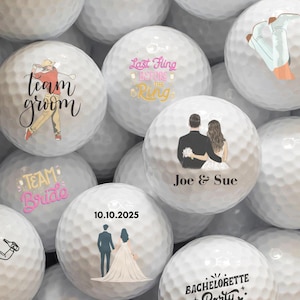 Custom Golf Ball Bachelor & Bachelorette Golf Party Favors Personalized Golf Ball for Wedding Party Golf Gift Bachelor Trip Golf Accessories