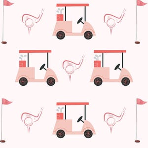 Sfondo digitale con design per carrello da golf Sfondo per iPhone a tema golf femminile Sfondo per iPhone golf Sfondo per Android golf Download digitale