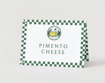 Masters Golf Food Labels, Themed Party Decor (Printable)