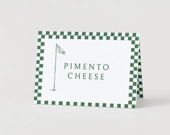 Masters Golf Food Labels Template, Golf Party Decor (Printable)