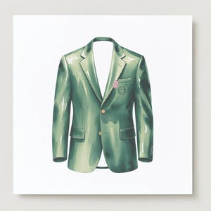 Clipart SVG y PNG inspirado en la chaqueta del maestro Diseño de chaqueta de golf verde del maestro Diseños de golf Diseño digital de golf Fin de semana de golf del maestro