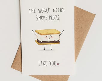 Appreciation Card Printable – S’more Pun Card, Instant Download