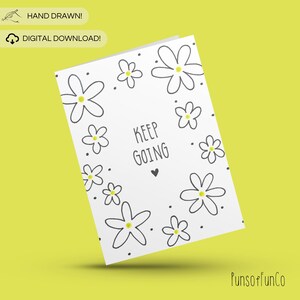 Carte de voeux imprimable fleur - carte imprimable - dessinée à la main - cadeau pour lui - cadeau pour elle - modèle modifiable
