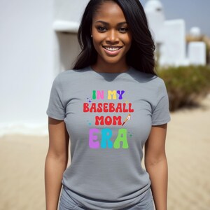 Baseball Mom Era Unisex Softstyle T-Shirt, Sports Mom Tee, Mom Life Shirt, Baseball Mom Gift, Softstyle Tee for Mom