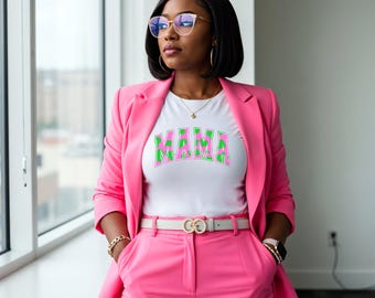 Colorful Mama T-Shirt, Fun Gift for Moms, Mother's Day Apparel, Family Reunion Shirt, Trendy Mom Style