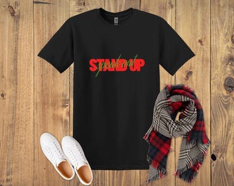 Stand Up, Speak Out, Unisex Softstyle T-Shirt, Civil Rights Movement Shirt, Black Lives Matter Apparel, African American Heritage Tee