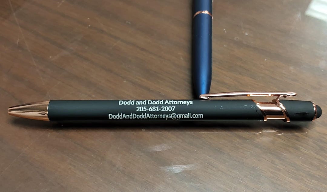 Engraved Pens - 3 Lines of Text And/or Logos - Etsy