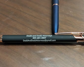 Engraved Pens - 3 Lines of Text and/or Logos