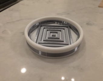 Modern Diamond Flow Coaster