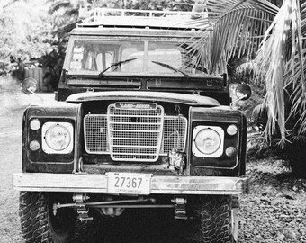 Rover - Land Rover Defender print, Costa Rica print, Costa Rica photography, boy room art, vintage photography print, vintage truck print