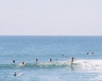 Malibu Hanging - surf photography, surfer girl photo, surf girl longboard art, Southern California surfing photo print, photo surf Malibu CA