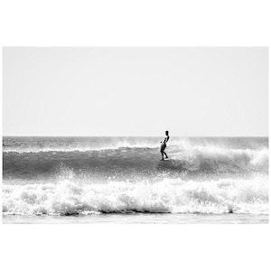 Hang Five - surf photography print, black and white surf print, Costa Rica art print, Costa Rica photography, surfing print, pray for surf