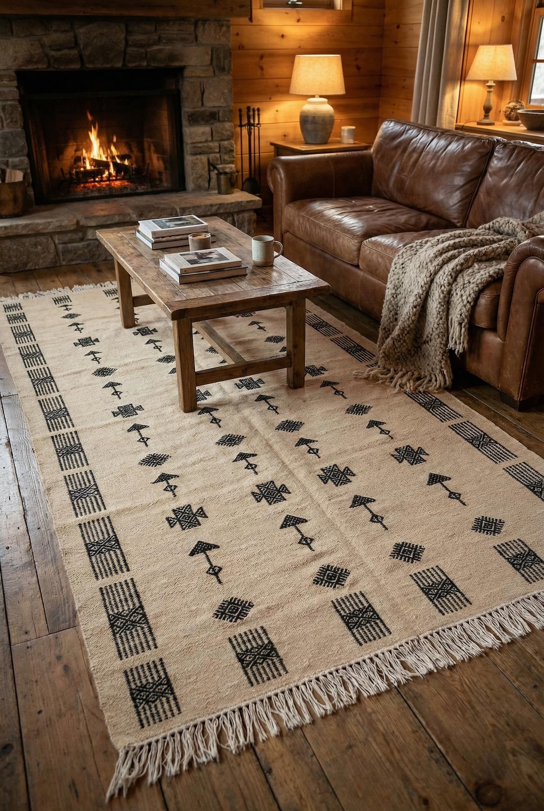 Berber Rug, Tuareg Amazigh Handwoven Carpet, Authentic Sahara Style ...
