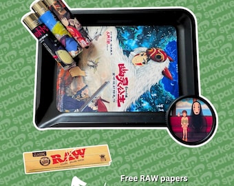 Studio Ghibli Themed Lighter, Grinder & Rolling Tray Bundle
