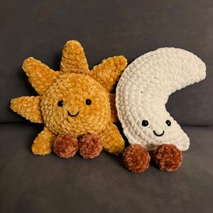 Sun and Moon Jellycat | Crochet Sun and Moon | Sun and Moon Plush Toy | Jelly cat | Jellycat Sun and Moon | Baby Shower Gifts