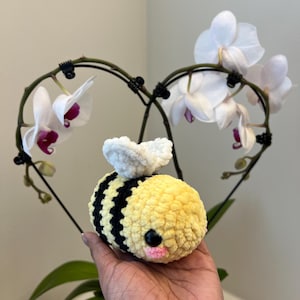 Crochet Bumble Bee Plushie: Handmade Pocket Bee Amigurumi