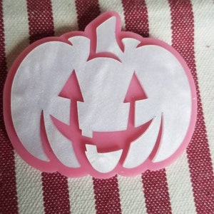 Acrylic Pastel Pumpkin Brooch
