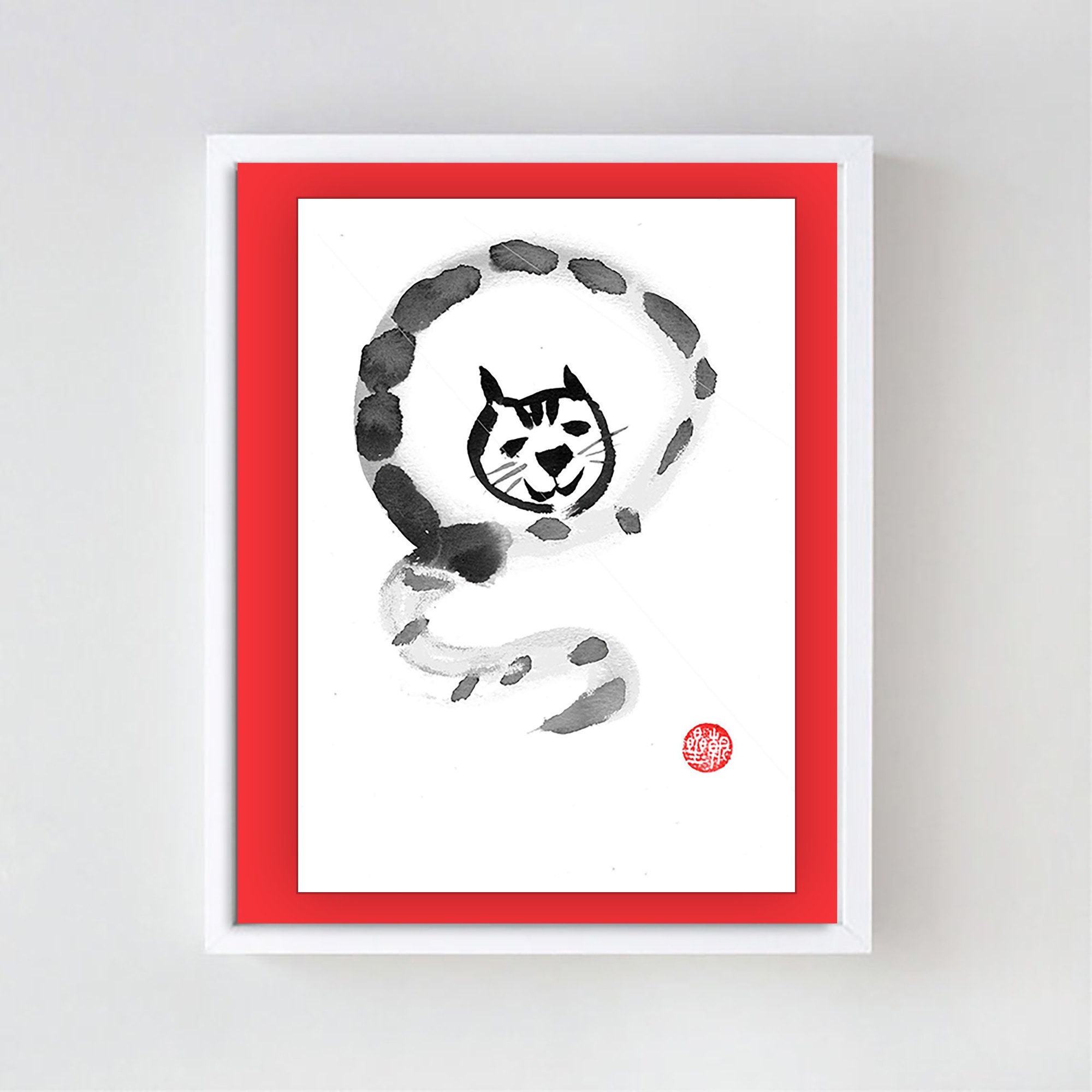 Tiger Year of the tiger for Chinese Lunar New Year Zodiac | Etsy
