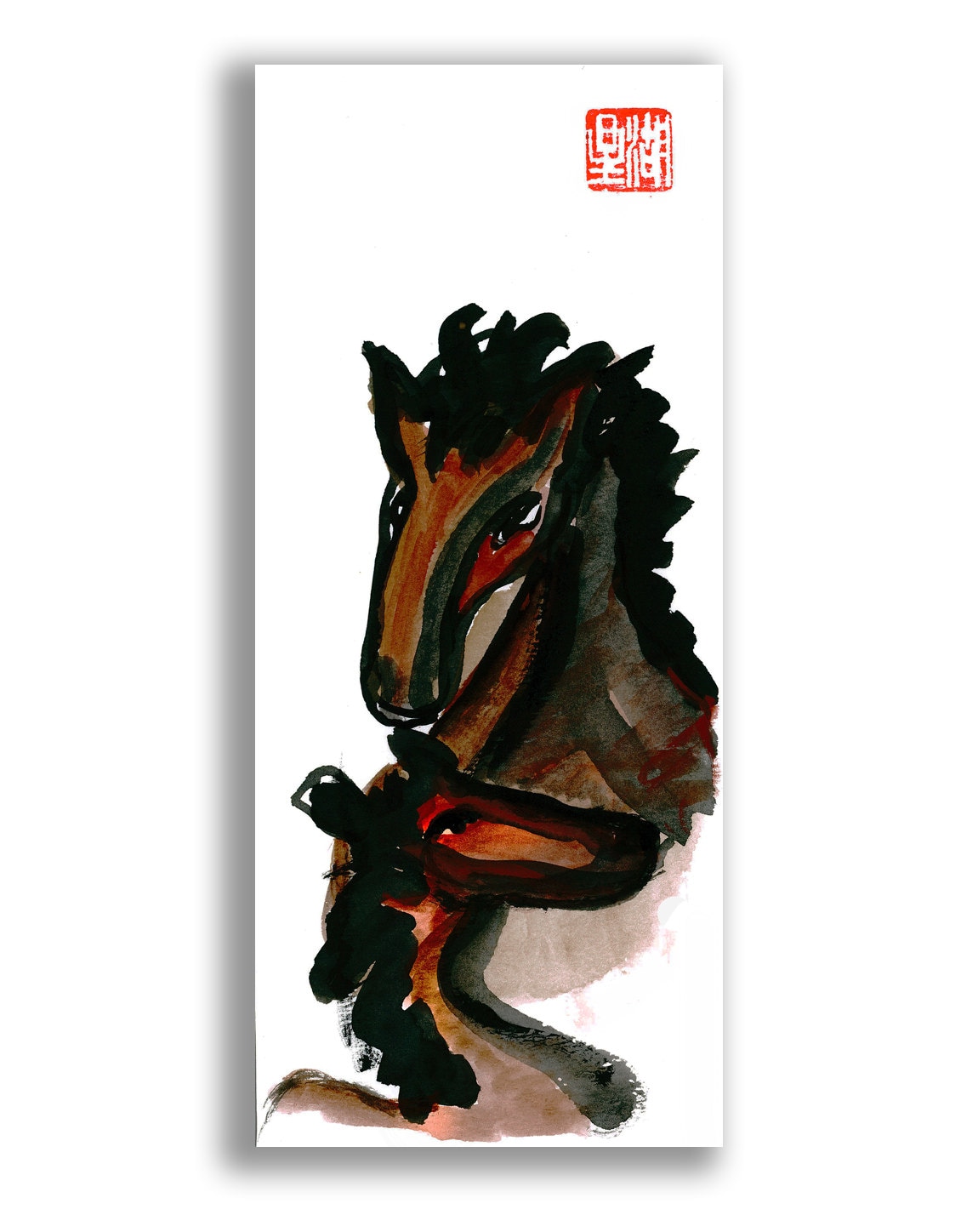 中国の古畫　墨鴛鴦 中国の古畫 墨鴛鴦