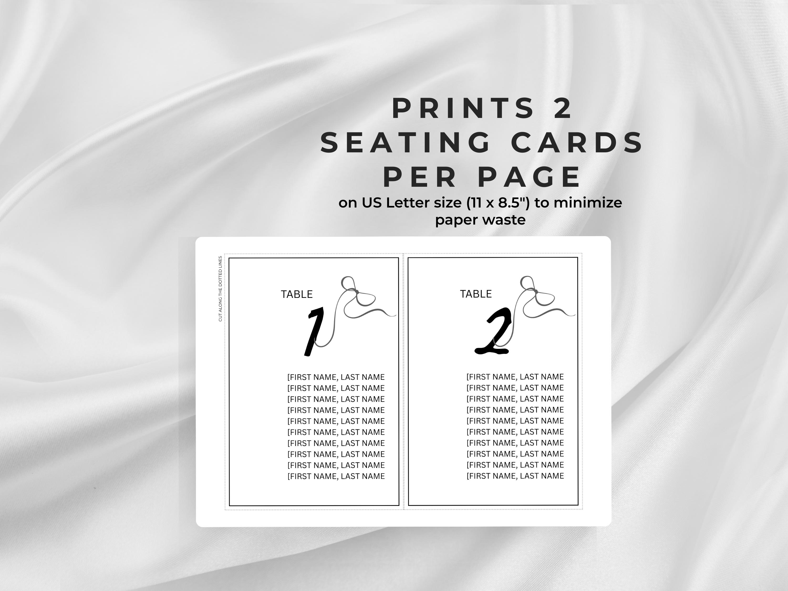 Printable Seating Chart Template, Editable Canva Table Seating Plan ...