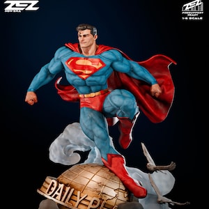 Resin collectible figurine - Super man - Comic book character - Carefully hand painted - Made to order, 3D printed.