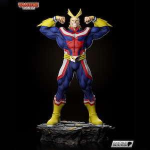 Resin Collectible Figure - AllMight - Manga/Anime Character - Hand Painted - Made to Order, 3D Printed.