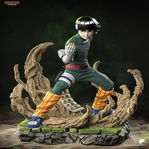 Resin Collectible Figurine - RockLee - Manga Character - Hand Painted - Made to Order, 3D Printed.