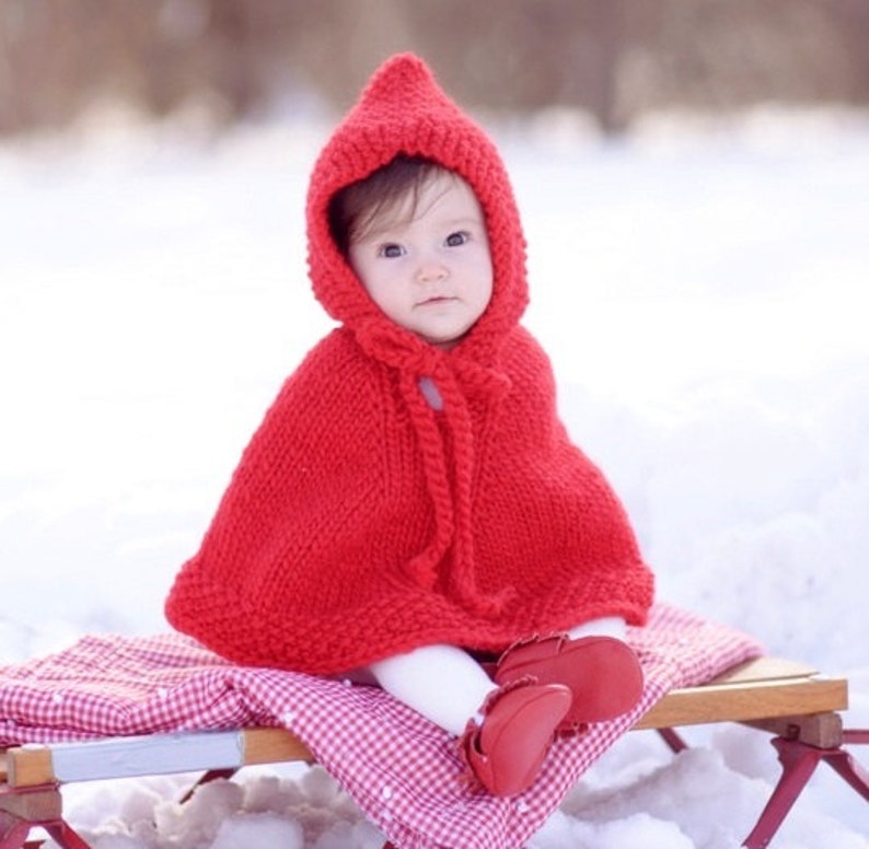 Baby shower Christmas photo prop Baby Christmas outfit Baby girl clothes Baby gift Santa baby Chirstmas baby Red baby poncho