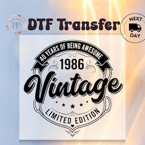 1986 Dtf Transfer - Etsy