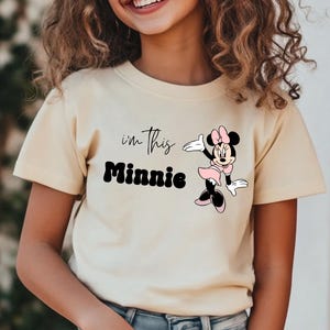 I&#39;m This Minnie Toddler Shirt, Birthday Girl T-Shirt, Minnie Mouse Birthday Shirt, Disney Birthday Trip Tee, Family Matching Outfit