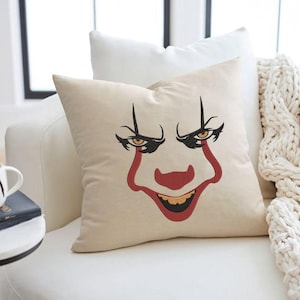 You’ll Float Too Design, Horror Clown Balloon File, Horror Character Embroidery Design, Include 4 Sizes, Download Instant