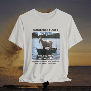 Camiseta divertida de cabra - Lo que a tu cabra le guste - Camiseta con juego de palabras único sobre animales - Regalo para amantes de las cabras - Camiseta de animales de granja - Camiseta unisex Bella+Canvas 3001 Silver