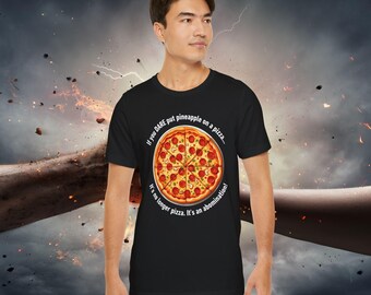 Boyfriend No Pineapple on Pizza Rule Shirt, Italian Food Pizzeria Bad Relationship Guy Shirt Gift , Joke Dating App for New Girlfriend