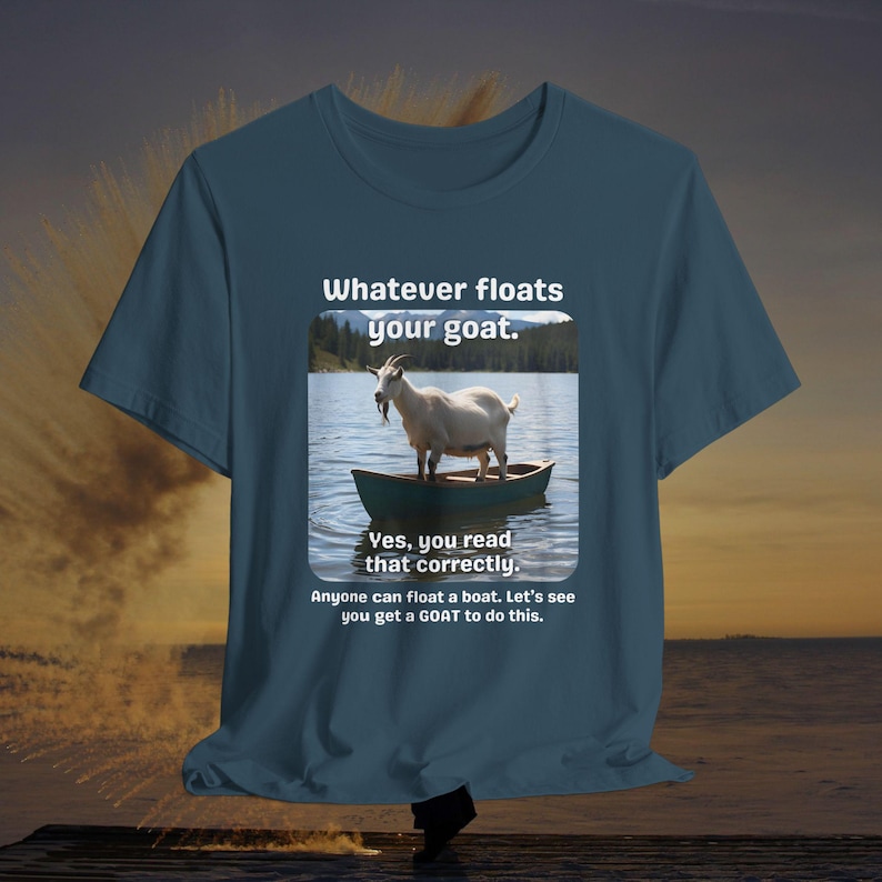 Camiseta divertida de cabra - Lo que a tu cabra le guste - Camiseta con juego de palabras único sobre animales - Regalo para amantes de las cabras - Camiseta de animales de granja - Camiseta unisex Bella+Canvas 3001 imagen 1