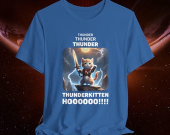 Funny Thunderkitten T-Shirt, 80s Cartoon Cat Lover Tee