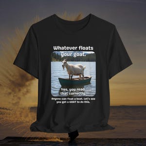 Camiseta divertida de cabra - Lo que a tu cabra le guste - Camiseta con juego de palabras único sobre animales - Regalo para amantes de las cabras - Camiseta de animales de granja - Camiseta unisex Bella+Canvas 3001 Black