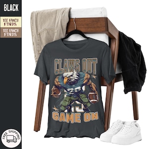 Rugby-T-shirt adelaar, shirt rugby adelaar, rugbycadeau voor mannen, adelaar sport-T-shirt, shirt Claws Out, T-shirt rugbyfan, VS rugby-T-shirt
