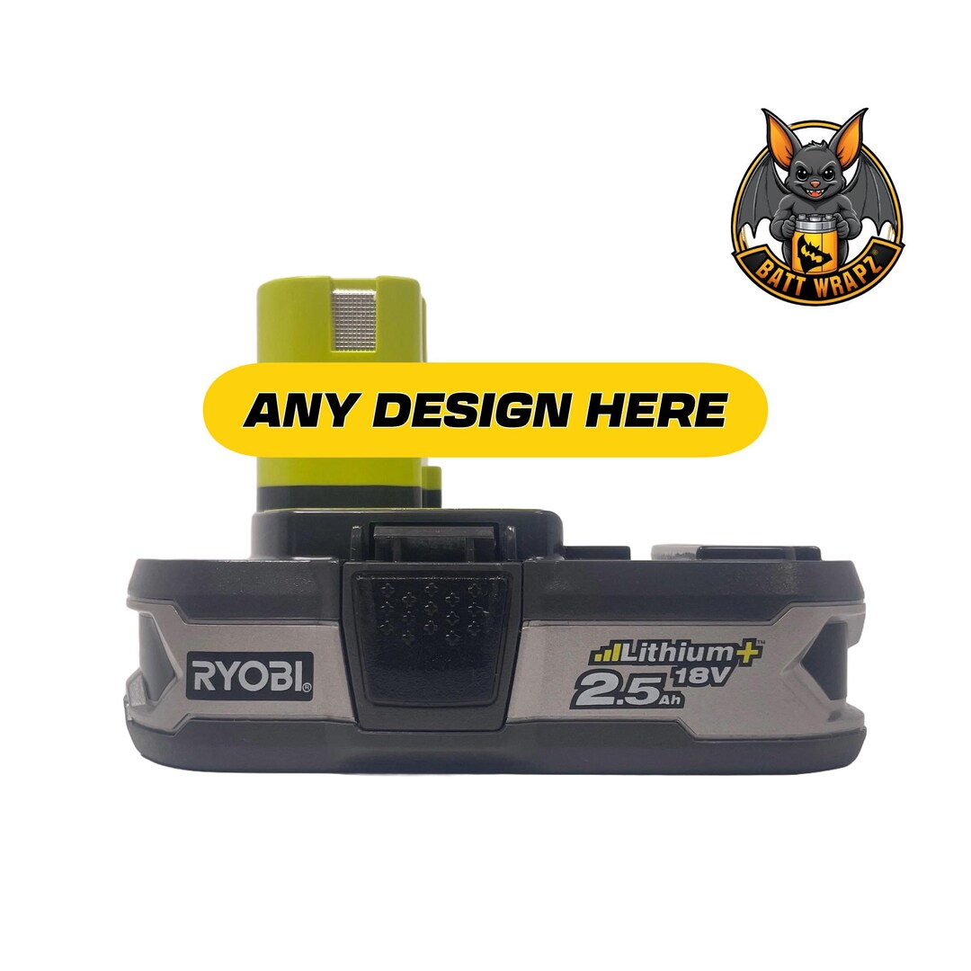 Ryobi 18V ONE+ 2.5ah Lithium+ High Energy Battery Pack Personalised ...