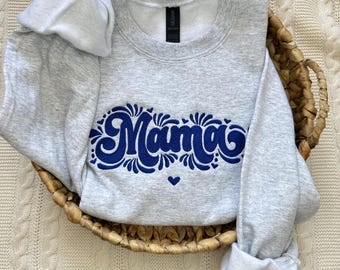 Sweat brodé Talavera Madre : cadeau pour maman d'inspiration mexicaine