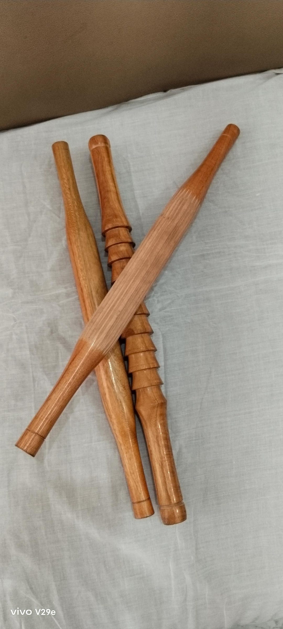 Royal Craft Handcrafted Mango Wood Rolling Pins – Set of 3 | Rustic ...