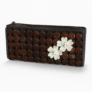 Royal Craft Bead Bag, Beaded Handbag, Beaded Purse, Wooden Bead Bag, Bead Bag Handle, Bag Wood Bag, Brown Bead Bag, Brown Bag, Woman Handbag