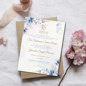 Invitation Sukhmani Sahib, Invitation Sikh Akhand Sahib, carte Sukhmani Sahib, anniversaire, carte d'invitation Punjabi Paath, invitation Sukhmani Sahib