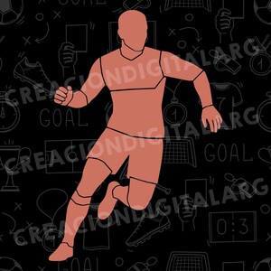 Soccer Player Photo Collage Canva Frames, 10 Football Frames For Canva, Sports Team Gift Custom Poster, Coach Present, Drag & Drop Digital image 14