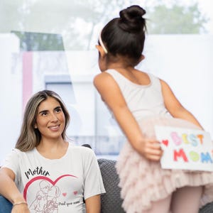 Personalized Mother&#39;s Day Tee - Heartfelt Family Love Shirt, Custom Mom Gift, Unique Heart Graphic Apparel for Mom