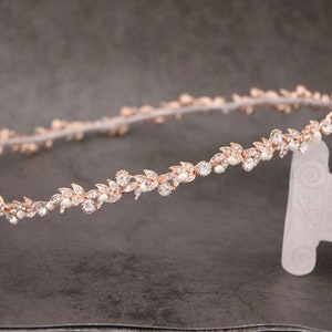 27&quot; Rhinestone belt rose gold Sparkle Wedding belt sash for wedding dress bridal belt gold Rhinestone Bridal belts Wedding sashes Crystal