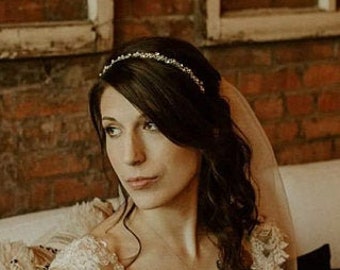 Kristall Braut Stirnband: Silber Strass Hochzeit Haarteil Perle Hochzeit Stirnband Einfache Hochzeit Tiara Braut Kopfschmuck Stirnband Braut