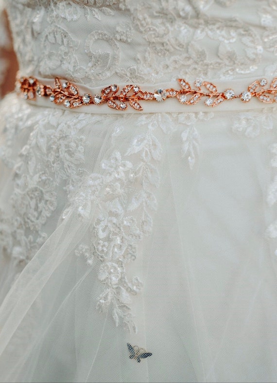 Splendida Fascia Da Sposa In Cristallo, Cintura Per Abito Da Sposa, Fascia Con Strass Diamantati, Cintura Per Damigella D'onore Con Strass, Regalo Per Damigella D'onore - Italia - Foto 5