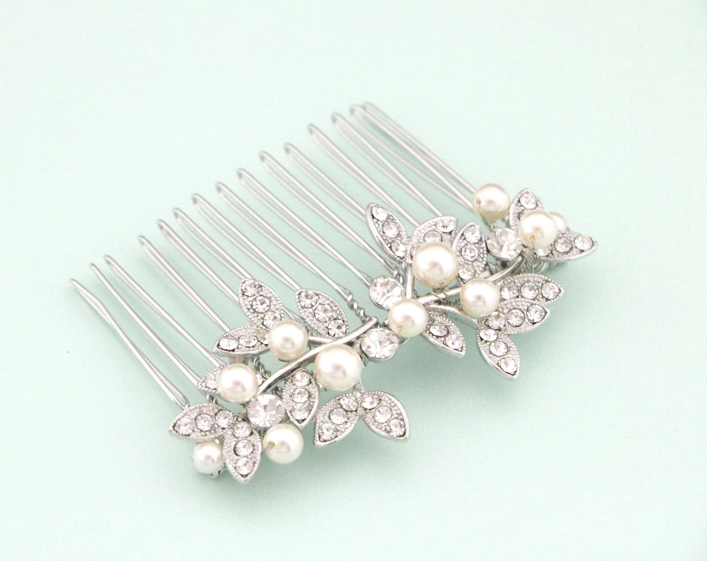Pettine Per Con Perle Di Cristallo Sposa Cristallini Pettini Laterali