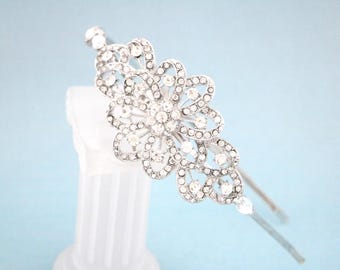 Strass Hochzeit Stirnband Braut Haar Tiara Braut Stirnband Side Hochzeit Tiara Kristall Stirnband Brautjungfer Kopfschmuck Braut Haarschmuck