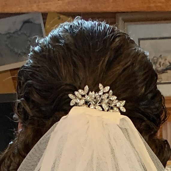Braut Haarkamm Mit Blatt-Kristall-Design – Ca. 12x7,2 Cm, Aus Legierung & Strass, Für Hochzeiten & Festliche Anlässe
